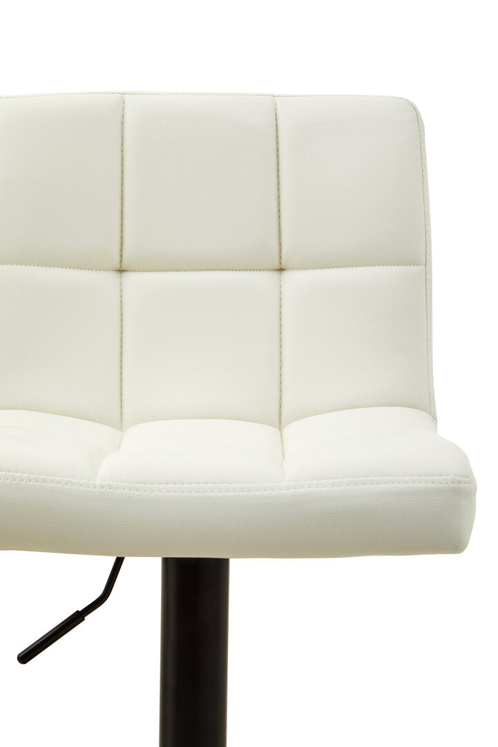 Balmoral White Faux Leather Bar Chair