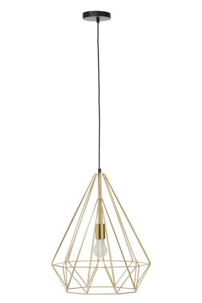 Norwich Champagne Gold Conical Pendant light