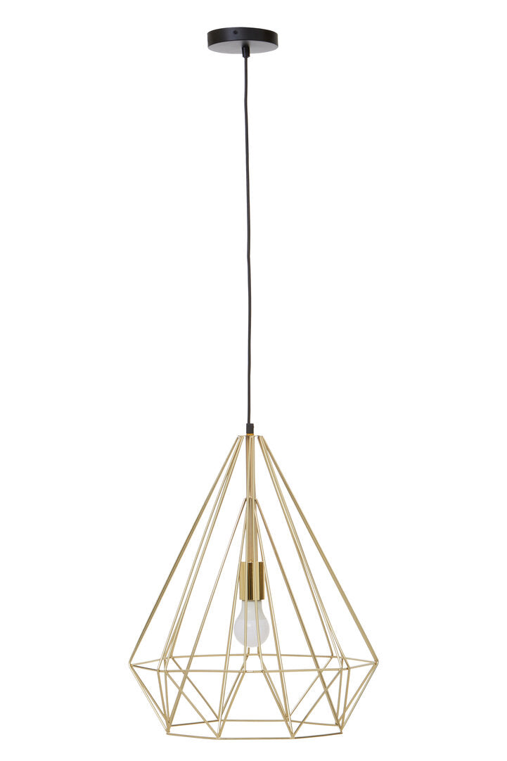 Norwich Champagne Gold Conical Pendant light