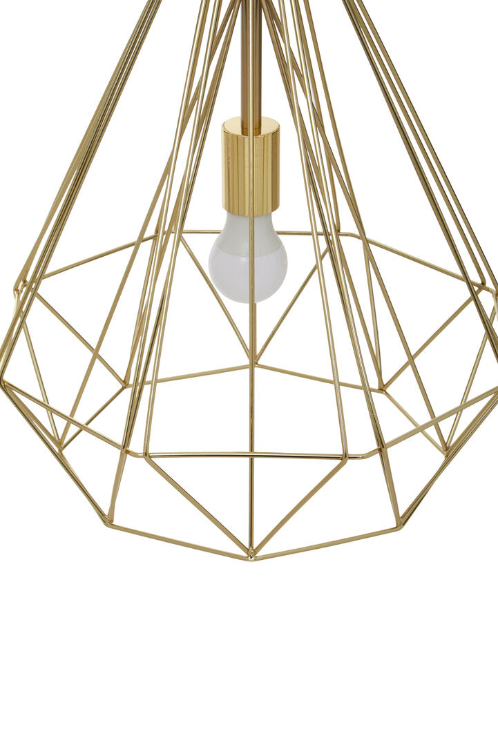 Norwich Champagne Gold Conical Pendant light
