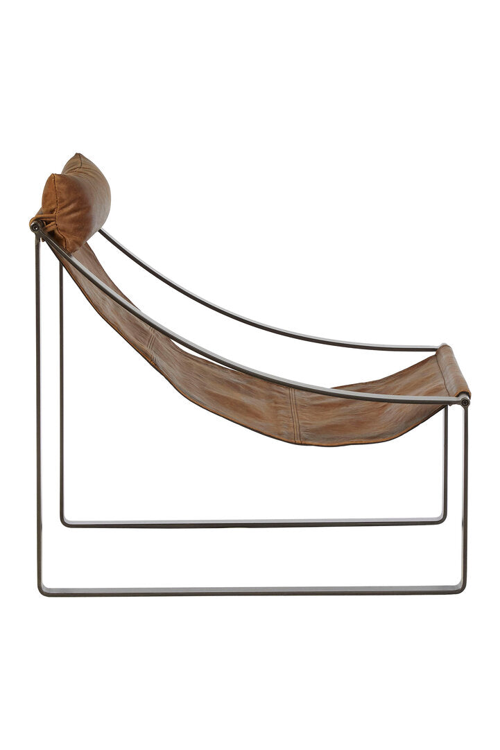 Harrogate Genuine Light Brown Leather Chair