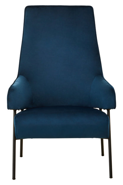York Blue Velvet Chair