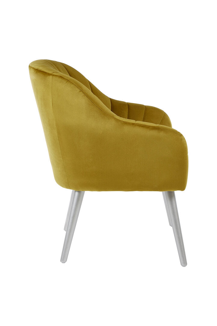 Como Mustard Fabric Armchair