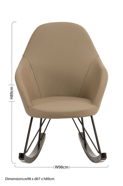 Penzance Light Grey Rocking Chair