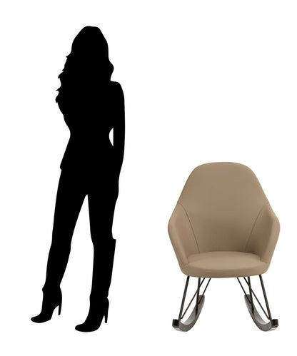 Penzance Light Grey Rocking Chair