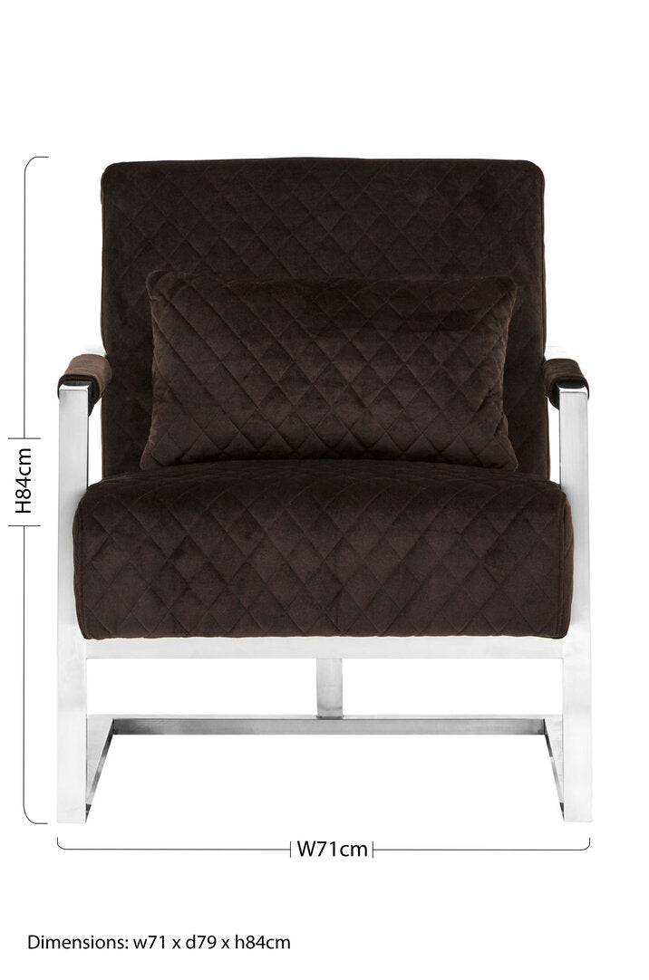 Mayfair Black Fabric Armchair