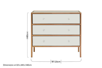 Madison 3 Drawer Chest