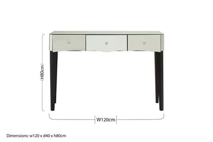 Brooklyn Mirrored Console Table
