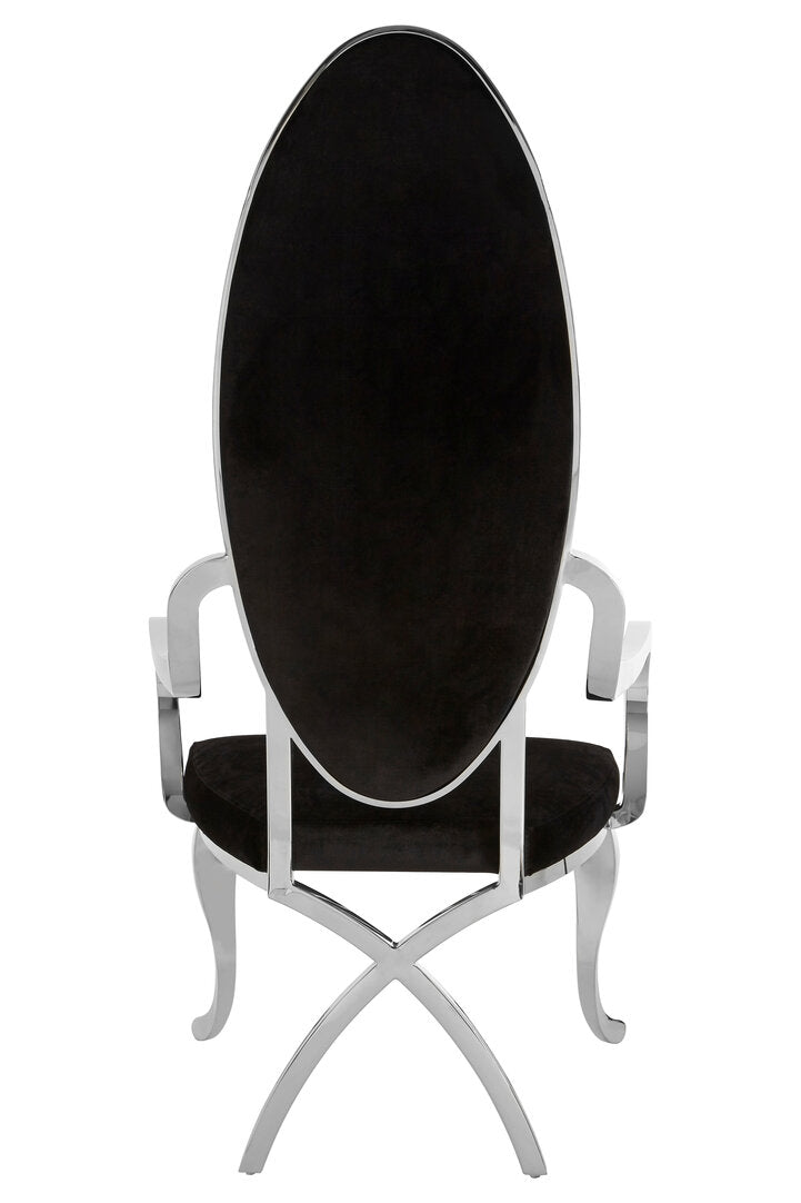 Porto Silver Baroque Chair