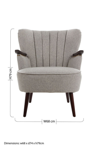 Granada Taupe Fabric Armchair