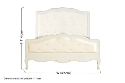 Stirling White Double Bed