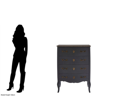 Stirling 4 Drawer Dark Grey Chest