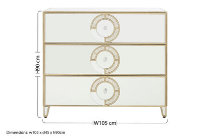 Durham 3 Drawer Unit