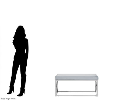 Aurora Powder Blue Bench