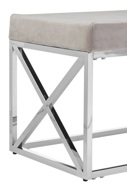 Aurora Mink Tufted Bench