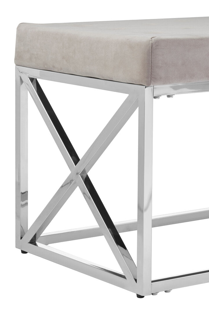 Aurora Mink Tufted Bench