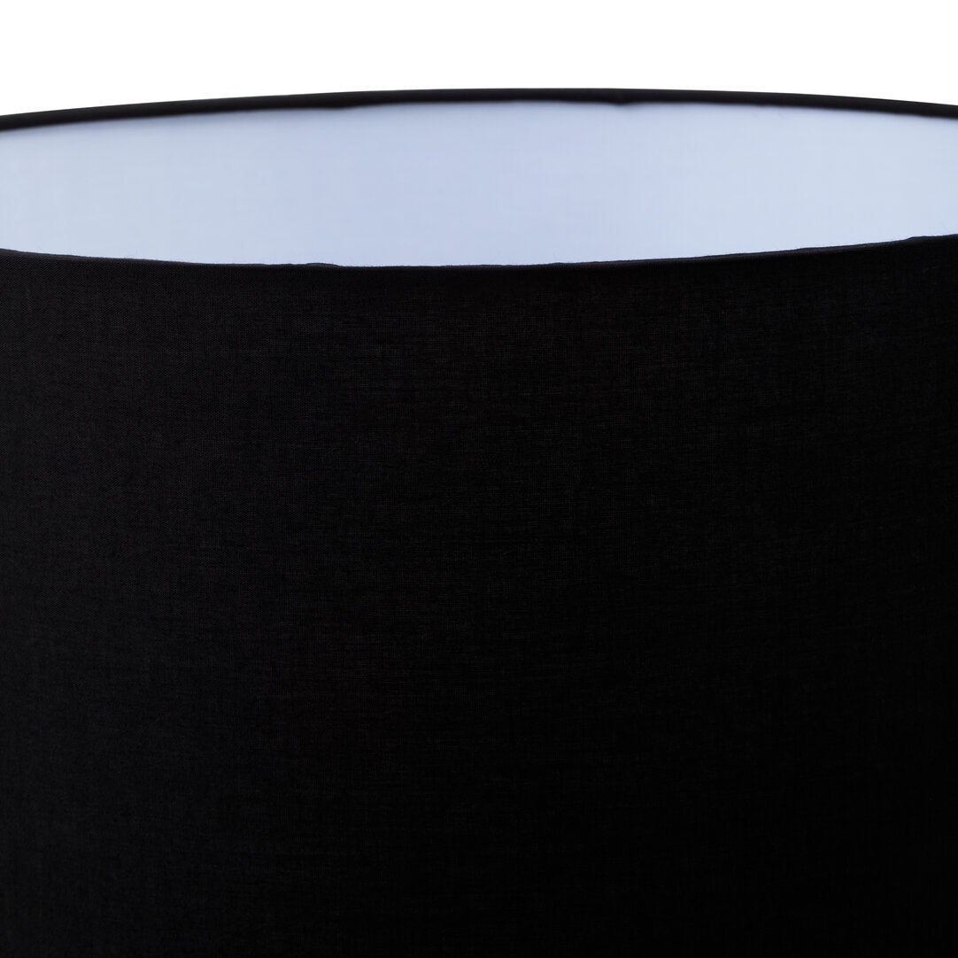 Savannah Black Snake Leather Effect Table Lamp with Chrome Base