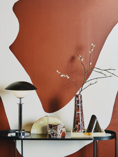 Porto Silver Finish Metal Table Lamp