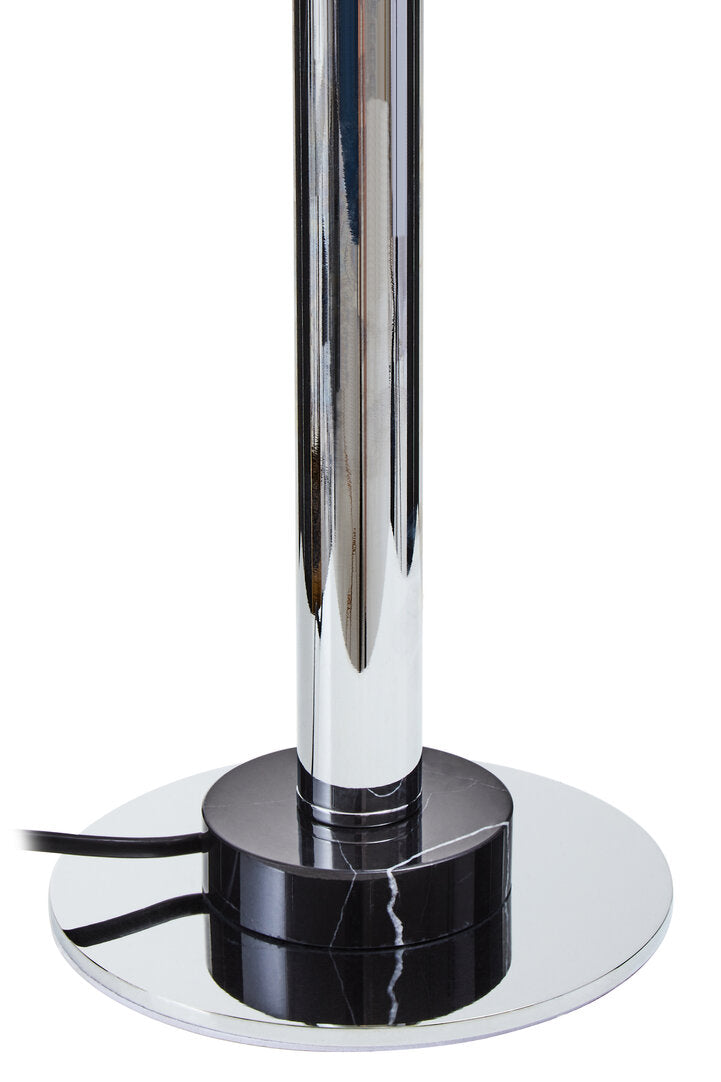 Porto Silver Finish Metal Table Lamp