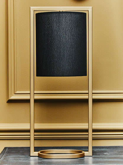 Soho Black Shade With Gold Finish Metal Frame Table Lamp