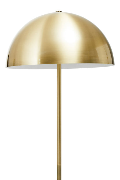 Notting Brushed Brass Floor Lamp with Black Marble Base