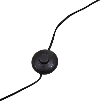 Notting Brushed Brass Floor Lamp with Black Marble Base