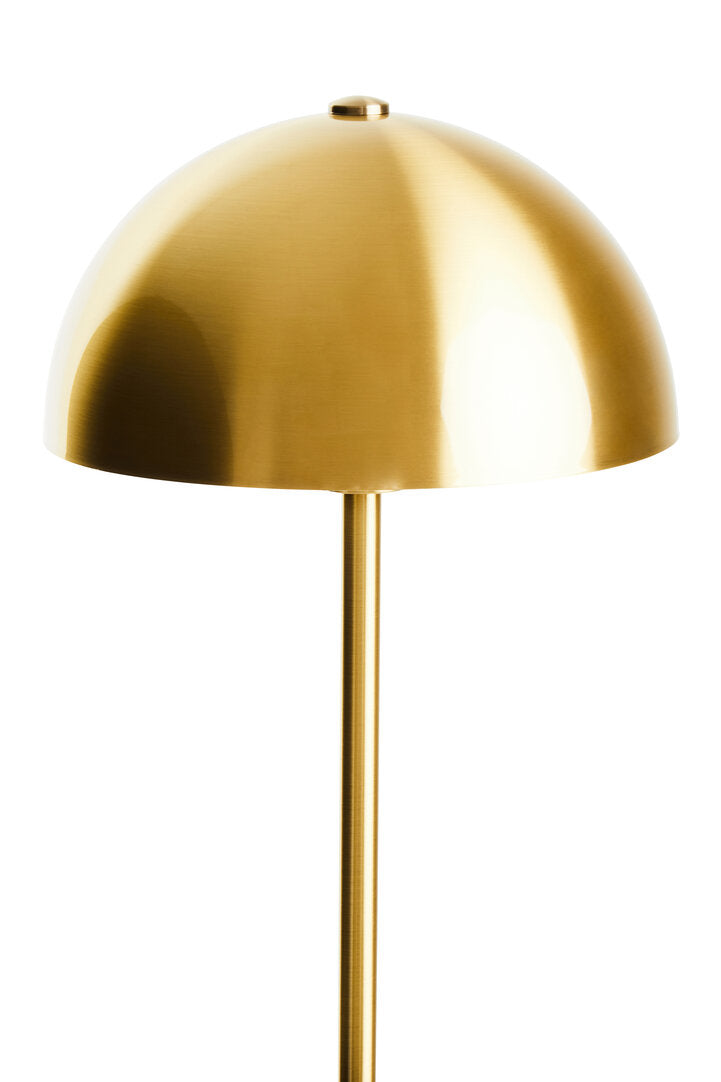Notting Brushed Brass Table Lamp with Black Marble Base