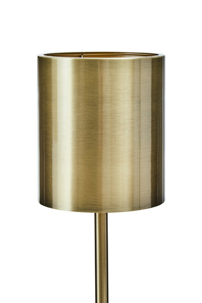 Carlton Brushed Brass Table Lamp with Black Marble Base
