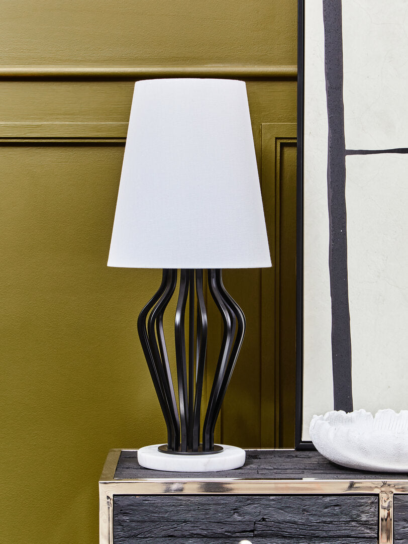 Chester Black And White Table Lamp