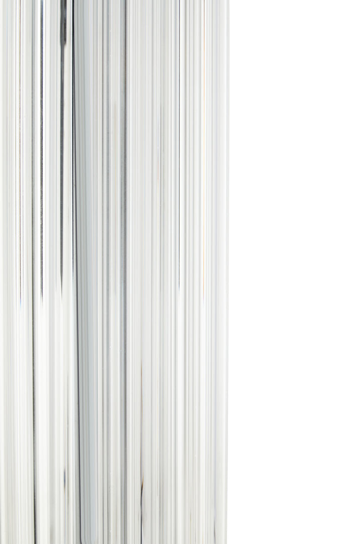 Lincoln Matte Silver and Ivory Table Lamp