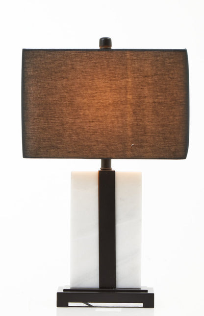 Siena Black and White Marble Table Lamp