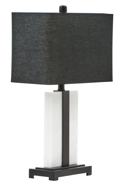 Siena Black and White Marble Table Lamp