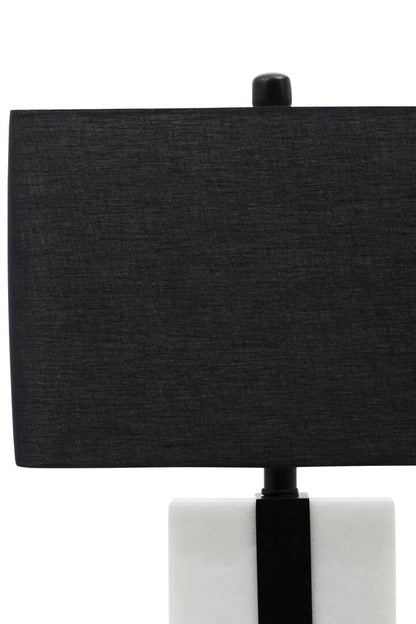 Siena Black and White Marble Table Lamp