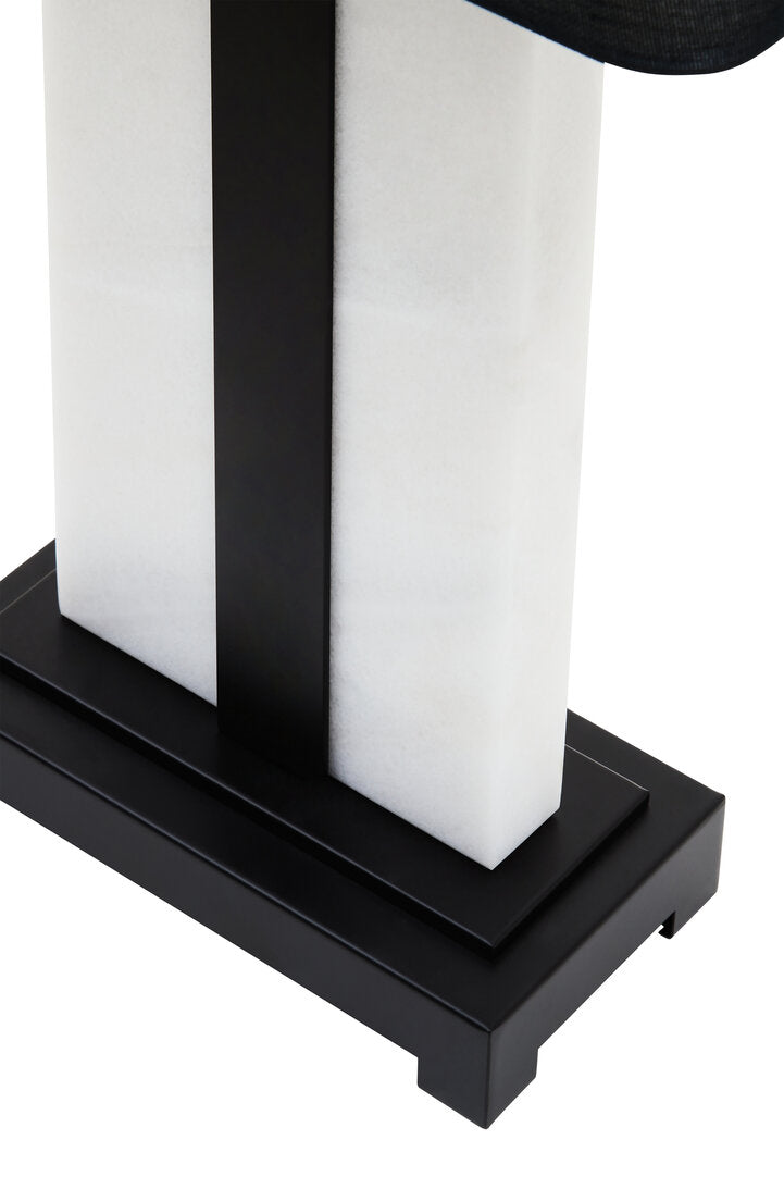 Siena Black and White Marble Table Lamp