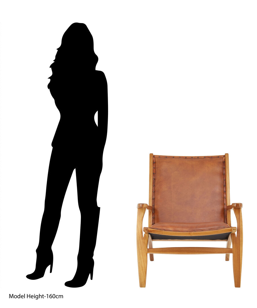 Seville Brown Leather Chair