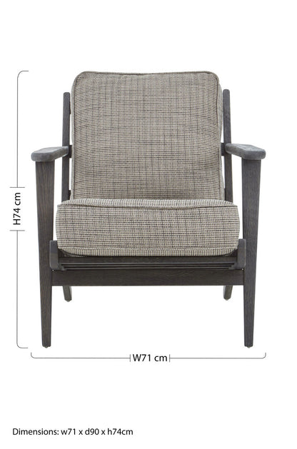 Capri Black Armchair