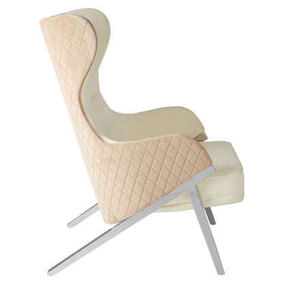 Richmond White Fabric Chair
