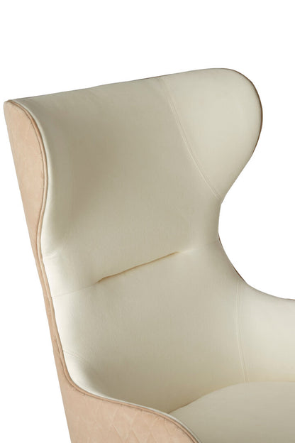 Richmond White Fabric Chair