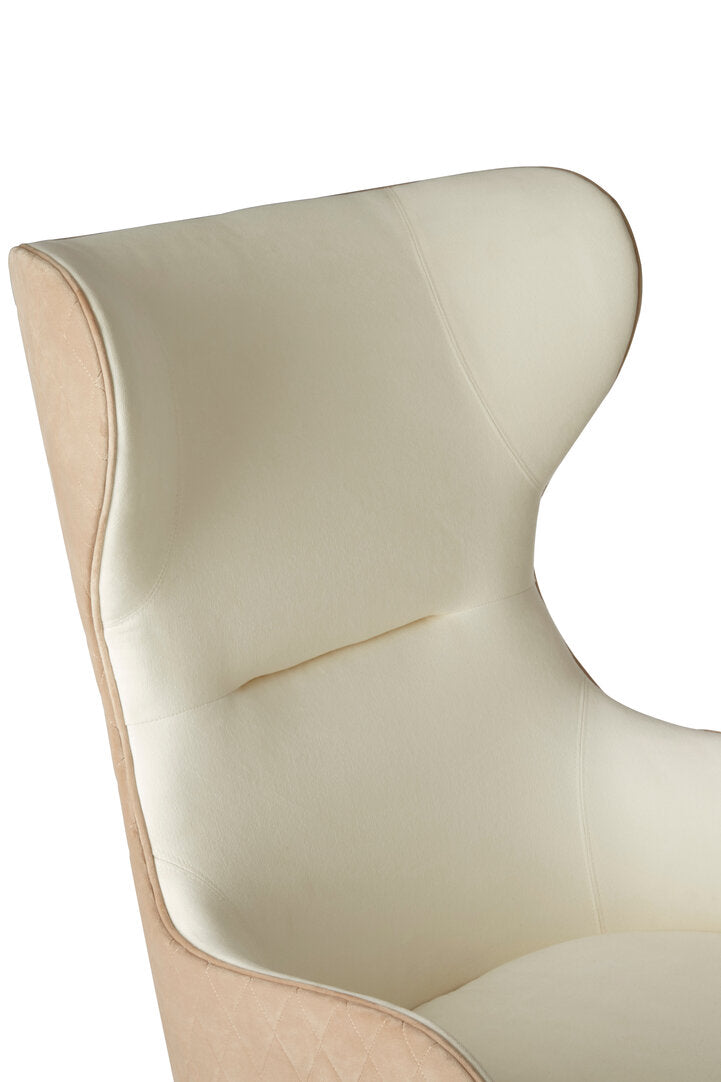 Richmond White Fabric Chair