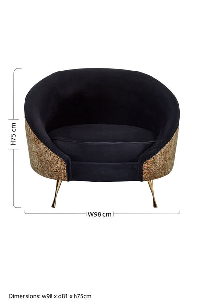 Penzance Leopard Print Armchair