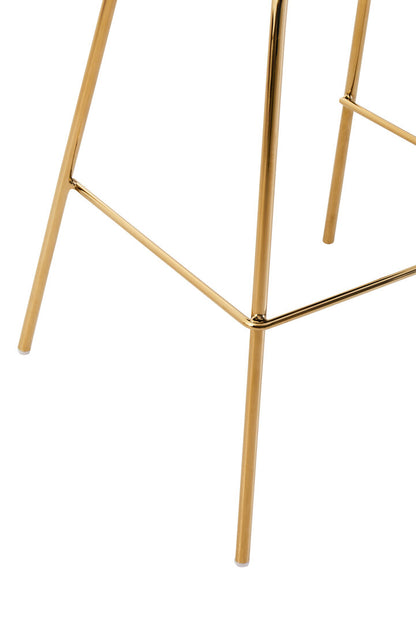 Devon Blue Velvet Low Back Bar Chair