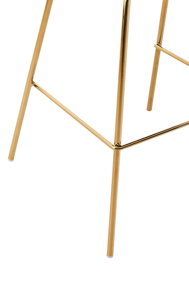 Devon Blue Velvet Low Back Bar Chair