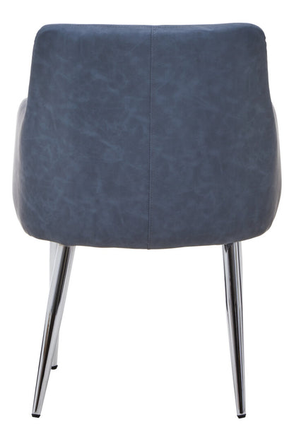 Devon Dark Grey And Chrome Dining Chair