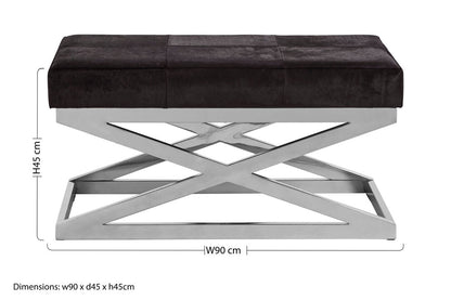 Vienna Townhouse Cross Base Bench