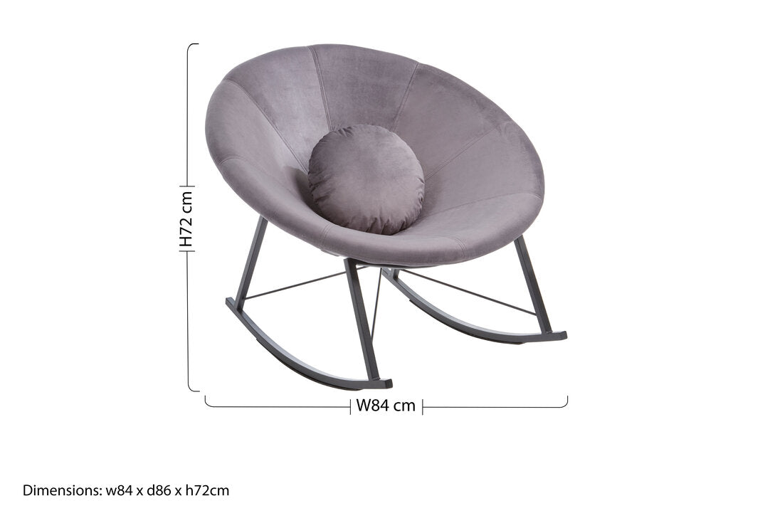 Mayfair Grey Conic Rocking Chair