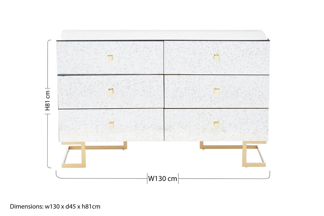 Lisbon Mirrored Chest of Drawers