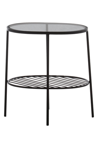 Bath Black Two Tier Side Table