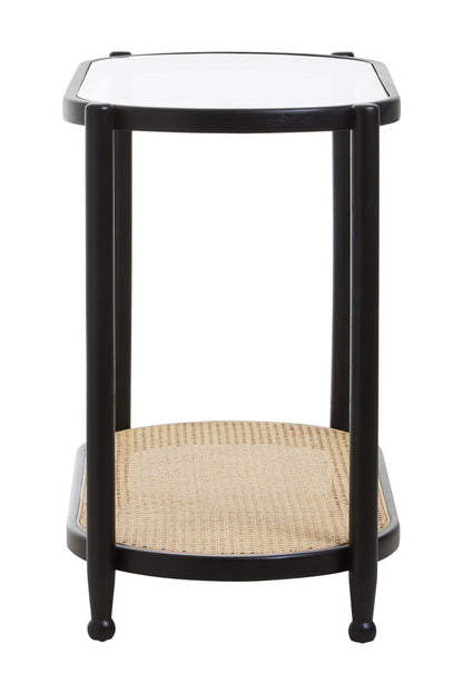 Stirling Rattan and Glass 2 Tier Console Table