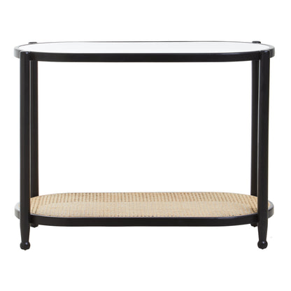 Stirling Rattan and Glass 2 Tier Console Table