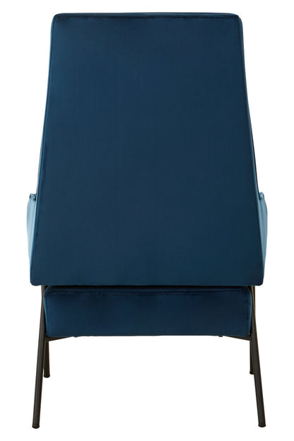 York Blue Velvet Chair